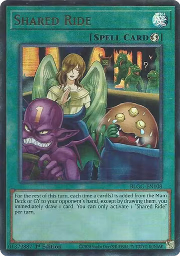 Shared Ride (BLGG-EN108), Battles of Legend: Glorious Gallery — Yu-Gi-Oh! card price