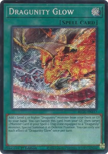 Dragunity Glow (BLGG-EN117), Battles of Legend: Glorious Gallery — Yu-Gi-Oh! card price