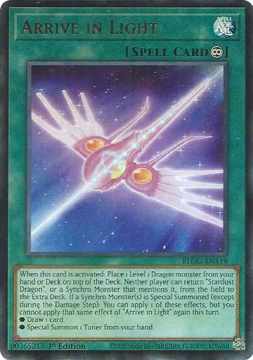 Arrive in Light (BLGG-EN119), Battles of Legend: Glorious Gallery — Yu-Gi-Oh! card price