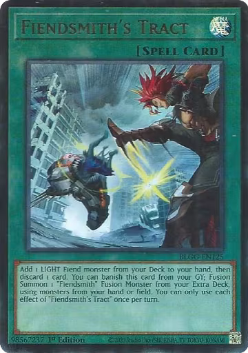 Fiendsmith's Tract (BLGG-EN125), Battles of Legend: Glorious Gallery — Yu-Gi-Oh! card price