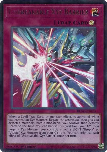 Unbreakable Xyz Barrier (BLGG-EN135), Battles of Legend: Glorious Gallery — Yu-Gi-Oh! card price