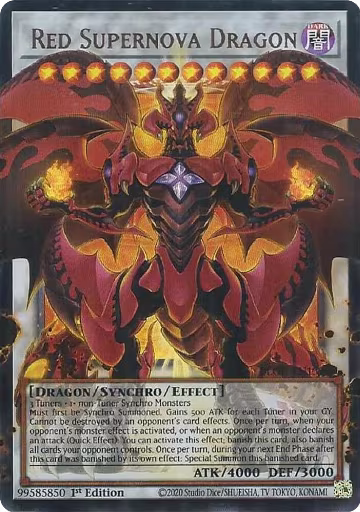Red Supernova Dragon (BLGG-EN139), Battles of Legend: Glorious Gallery — Yu-Gi-Oh! card price