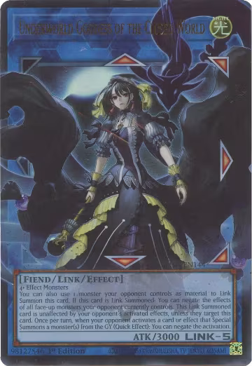 Underworld Goddess of the Closed World (BLGG-EN144), Battles of Legend: Glorious Gallery — Yu-Gi-Oh! card price