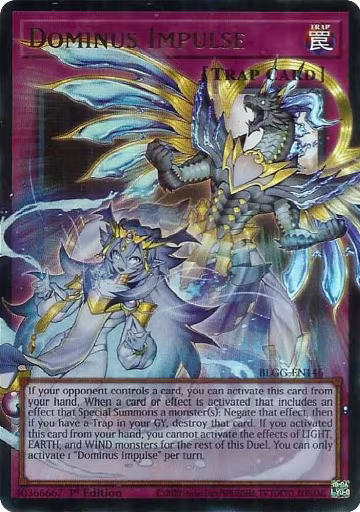 Dominus Impulse (BLGG-EN146), Battles of Legend: Glorious Gallery — Yu-Gi-Oh! card price