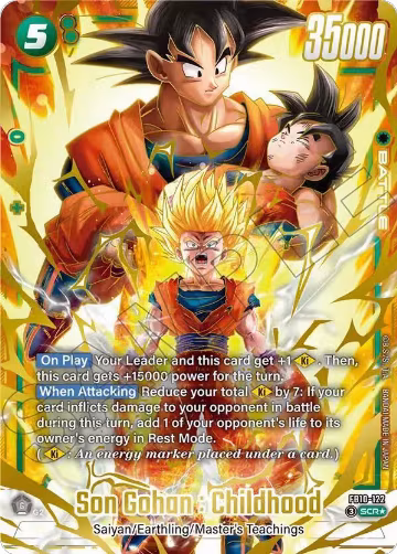 Son Gohan : Childhood - FB10-122 (Alternate Art) (FB10-122), Cross Force — DB Fusion card price