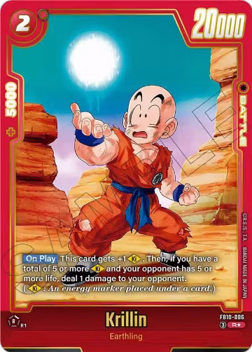 Krillin - FB10-006 (Alternate Art) (FB10-006), Cross Force — DB Fusion card price