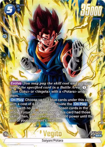 Vegito - FB10-040 (Alternate Art) (FB10-040), Cross Force — DB Fusion card price