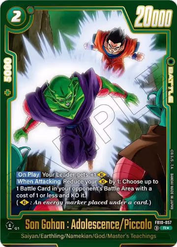 Son Gohan : Adolescence/Piccolo (Alternate Art) (FB10-057), Cross Force — DB Fusion card price