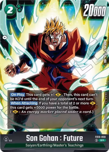 Son Gohan : Future - FB10-059 (FB10-059), Cross Force — DB Fusion card price
