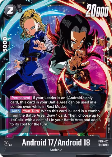 Android 17/Android 18 (FB10-102), Cross Force — DB Fusion card price
