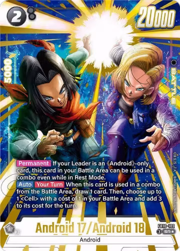 Android 17/Android 18 (Alternate Art) (FB10-102), Cross Force — DB Fusion card price