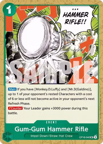 Gum-Gum Hammer Rifle (OP16-040), The Time of Battle — One Piece card price