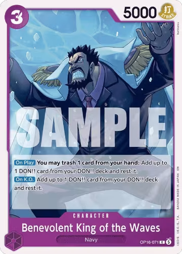 Benevolent King of the Waves (OP16-071), The Time of Battle — One Piece card price