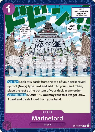 Marineford (OP16-078), The Time of Battle — One Piece card price