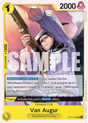 Van Augur (OP16-103), The Time of Battle — One Piece card price