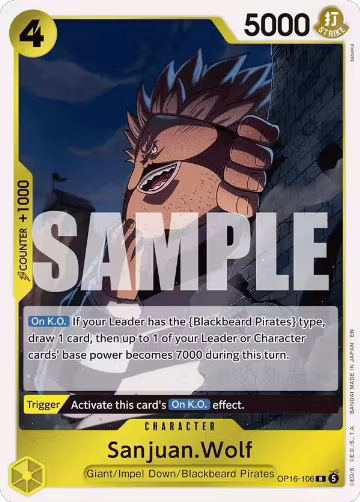 Sanjuan.Wolf (OP16-106), The Time of Battle — One Piece card price