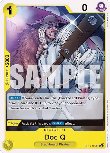 Doc Q (OP16-109), The Time of Battle — One Piece card price