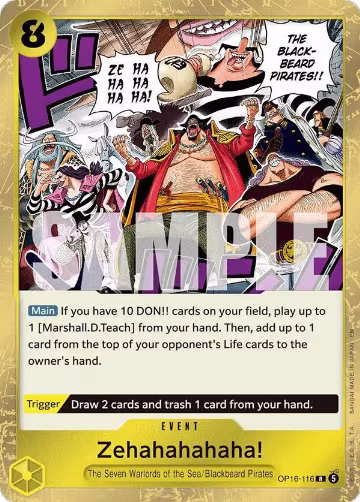 Zehahahahaha! (OP16-116), The Time of Battle — One Piece card price