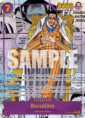 Borsalino (Manga) (OP16-073), The Time of Battle — One Piece card price