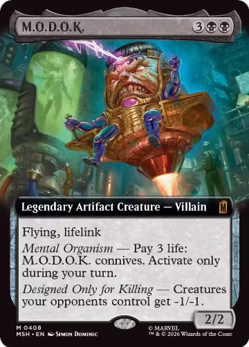 M.O.D.O.K. (Extended Art) (408), Marvel Super Heroes — Magic card price