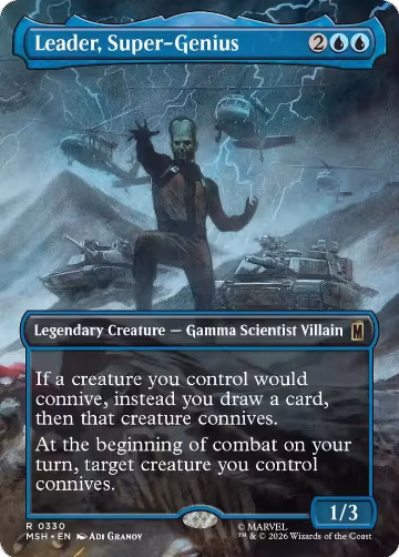 Leader, Super-Genius (Borderless) (330), Marvel Super Heroes — Magic card price