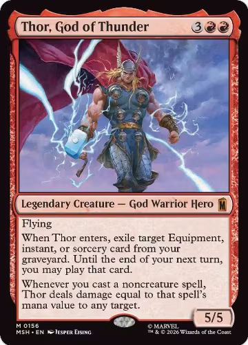 Thor, God of Thunder (156), Marvel Super Heroes — Magic card price