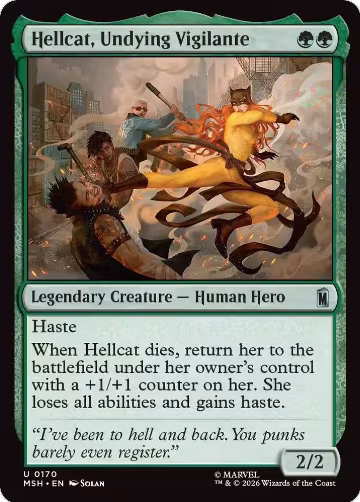 Hellcat, Undying Vigilante (170), Marvel Super Heroes — Magic card price
