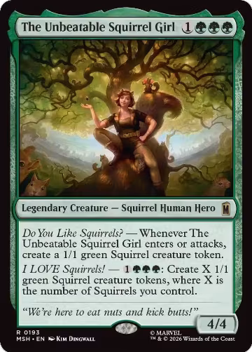 The Unbeatable Squirrel Girl (193), Marvel Super Heroes — Magic card price
