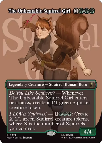 The Unbeatable Squirrel Girl (Borderless) (371), Marvel Super Heroes — Magic card price