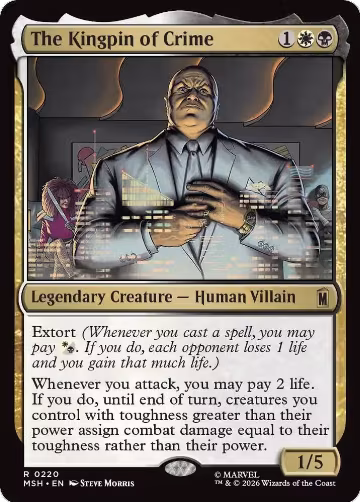 The Kingpin of Crime (220), Marvel Super Heroes — Magic card price