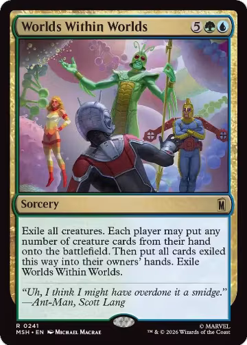 Worlds Within Worlds (241), Marvel Super Heroes — Magic card price
