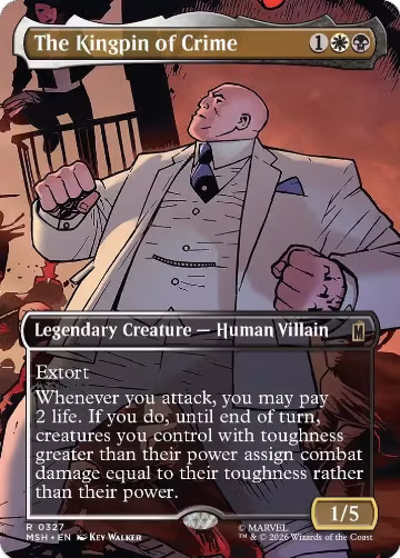 The Kingpin of Crime (Borderless) (0327) (327), Marvel Super Heroes — Magic card price