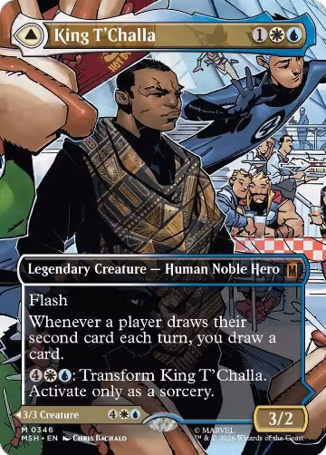 King T'Challa (Borderless) (0346) (346), Marvel Super Heroes — Magic card price
