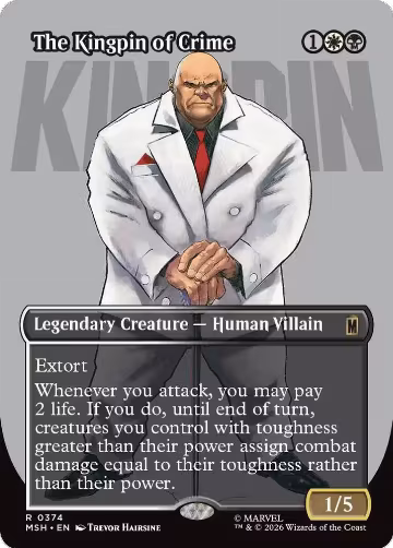 The Kingpin of Crime (Borderless) (0374) (374), Marvel Super Heroes — Magic card price