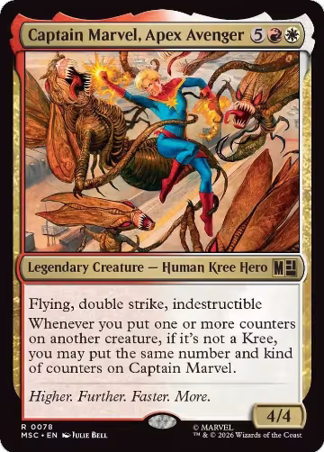 Captain Marvel, Apex Avenger (78), Commander: Marvel Super Heroes — Magic card price