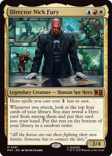 Director Nick Fury (81), Commander: Marvel Super Heroes — Magic card price