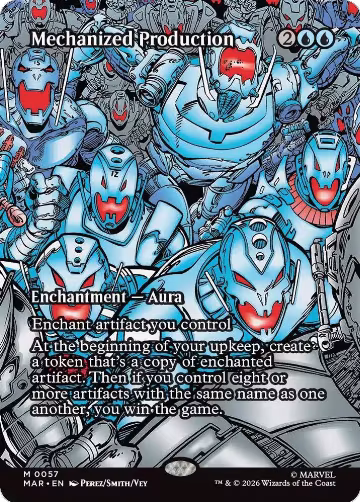 Mechanized Production (Borderless) (57), Marvel Universe Eternal-Legal — Magic card price