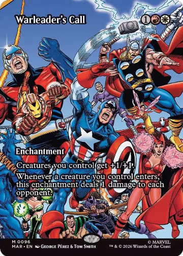 Warleader's Call (Borderless) (96), Marvel Universe Eternal-Legal — Magic card price