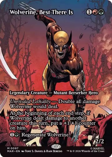 Wolverine, Best There Is (Borderless) (97), Marvel Universe Eternal-Legal — Magic card price