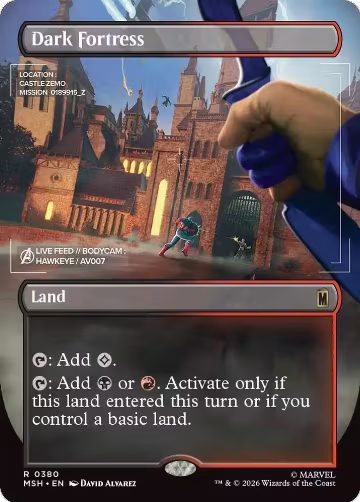 Dark Fortress (Borderless) (380), Marvel Super Heroes — Magic card price