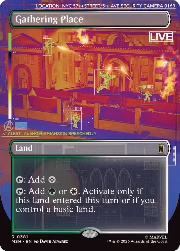 Gathering Place (Borderless) (381), Marvel Super Heroes — Magic card price