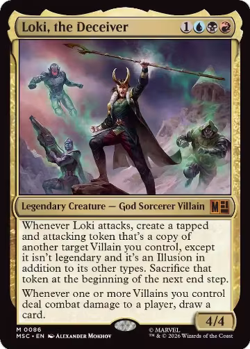 Loki, the Deceiver (Surge Foil) (86), Commander: Marvel Super Heroes — Magic card price