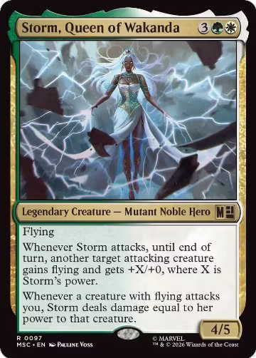 Storm, Queen of Wakanda (Surge Foil) (97), Commander: Marvel Super Heroes — Magic card price