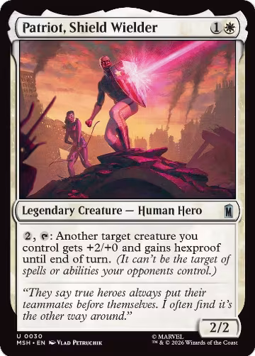 Patriot, Shield Wielder (30), Marvel Super Heroes — Magic card price