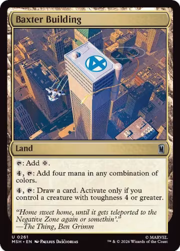 Baxter Building (261), Marvel Super Heroes — Magic card price