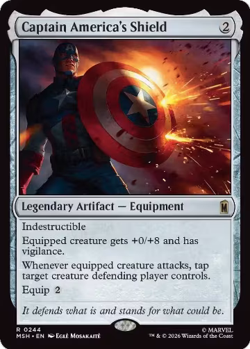 Captain America's Shield (244), Marvel Super Heroes — Magic card price
