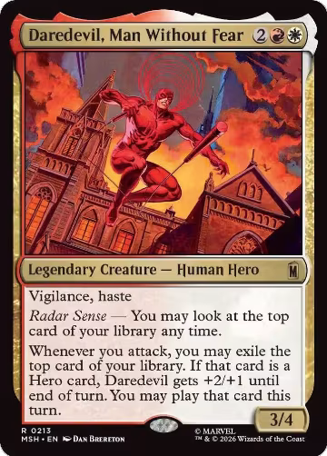 Daredevil, Man Without Fear (213), Marvel Super Heroes — Magic card price