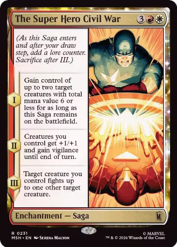 The Super Hero Civil War (231), Marvel Super Heroes — Magic card price