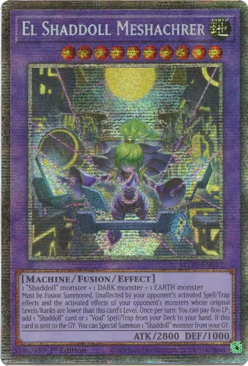 El Shaddoll Meshachrer (Starlight Rare) (BLGG-EN022), Battles of Legend: Glorious Gallery — Yu-Gi-Oh! card price