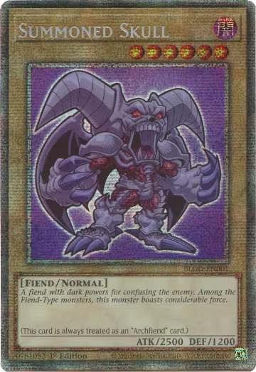 Summoned Skull (Starlight Rare) (BLGG-EN001), Battles of Legend: Glorious Gallery — Yu-Gi-Oh! card price